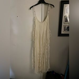 Free People lace-up side dress